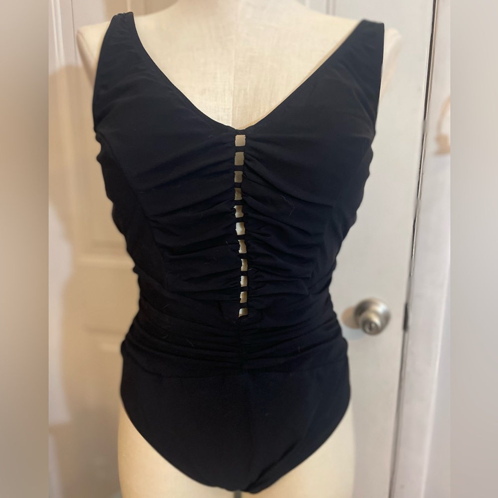 Profile by Gottex black one piece swim suit- tummy control-12